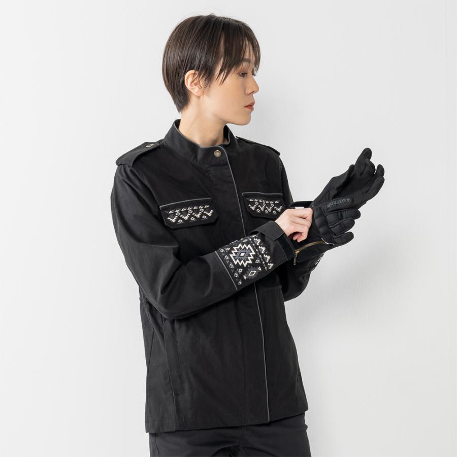 春 夏 モデル バイク レディース ジャケット 3色 / 4サイズ ミリタリージャケット 肩 肘 脊椎 胸部 プロテクター付属 Rosso StyleLab ロッソスタイルラボ ROJ123 | Rosso StyleLab | 08