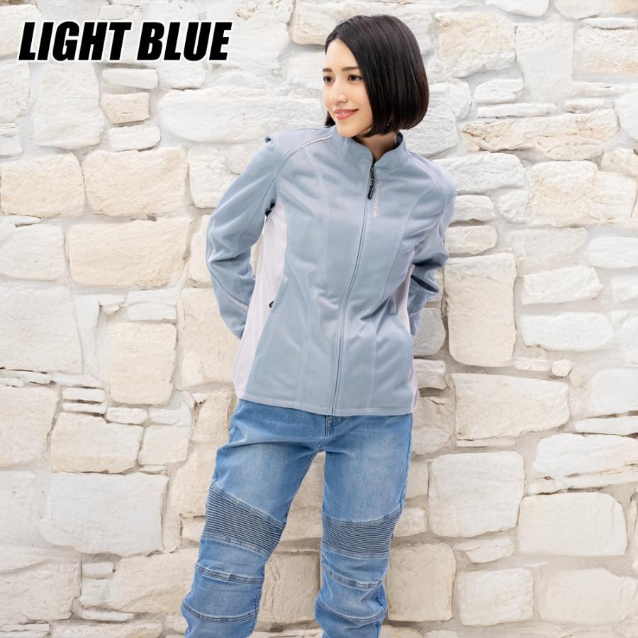 レディース バイク ジャケット レディース 4カラー 5サイズ 夏 プロテクター 付き ライダースメッシュジャケット Rosso StyleLab ロッソスタイルラボ ROJ126 | Rosso StyleLab | 11