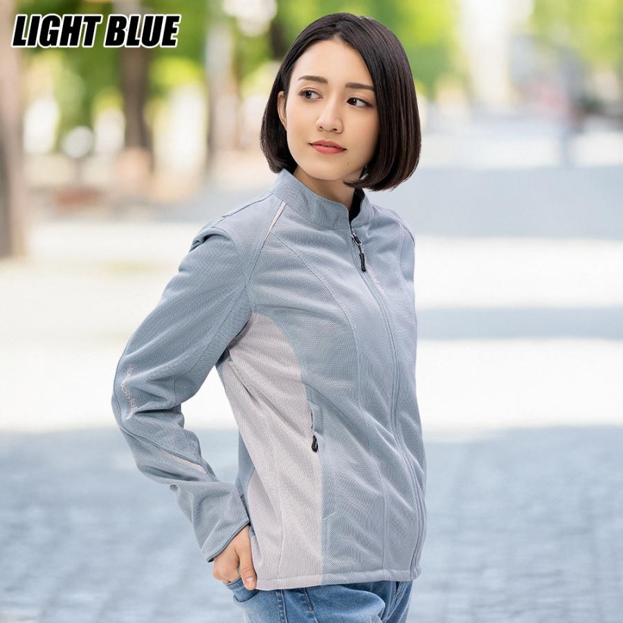 レディース バイク ジャケット レディース 4カラー 5サイズ 夏 プロテクター 付き ライダースメッシュジャケット Rosso StyleLab ロッソスタイルラボ ROJ126 | Rosso StyleLab | 12