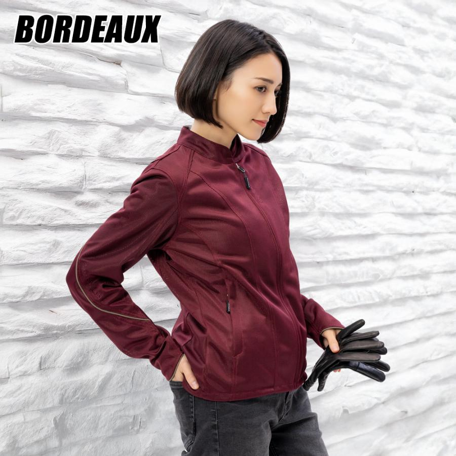 レディース バイク ジャケット レディース 4カラー 5サイズ 夏 プロテクター 付き ライダースメッシュジャケット Rosso StyleLab ロッソスタイルラボ ROJ126 | Rosso StyleLab | 13