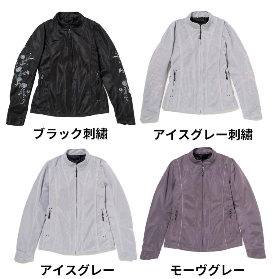 【2026春夏新作】RossoStyleLab レディース メッシュジャケット 夏用 防風インナー付き プロテクター標準装備 6サイズ展開 M+ L+ LL+ ワイドサイズ対応 | Rosso StyleLab | 17