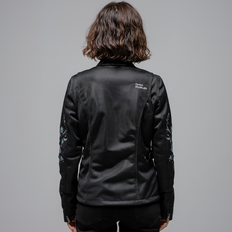 【2026春夏新作】RossoStyleLab レディース メッシュジャケット 夏用 防風インナー付き プロテクター標準装備 6サイズ展開 M+ L+ LL+ ワイドサイズ対応 | Rosso StyleLab | 06