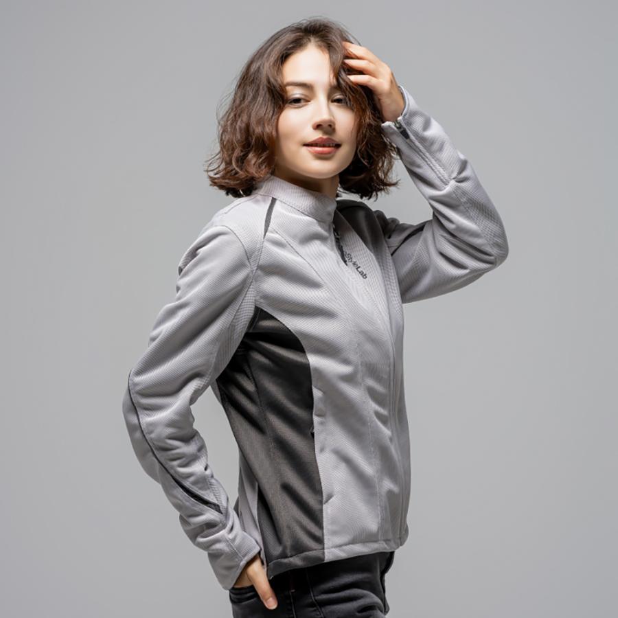 【2026春夏新作】レディース バイク メッシュジャケット 夏用 プロテクター標準装備 胸部メッシュ 通気性 細見え RossoStyleLab M+ L+ 大きいサイズ対応 | Rosso StyleLab | 05