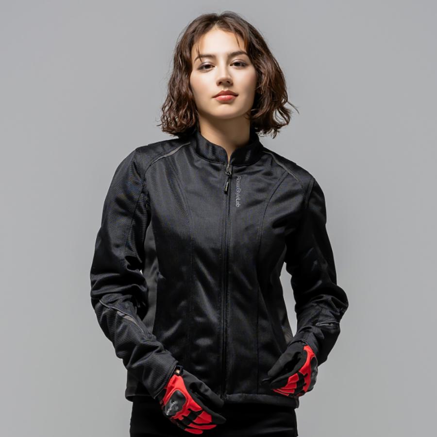 【2026春夏新作】レディース バイク メッシュジャケット 夏用 プロテクター標準装備 胸部メッシュ 通気性 細見え RossoStyleLab M+ L+ 大きいサイズ対応 | Rosso StyleLab | 07