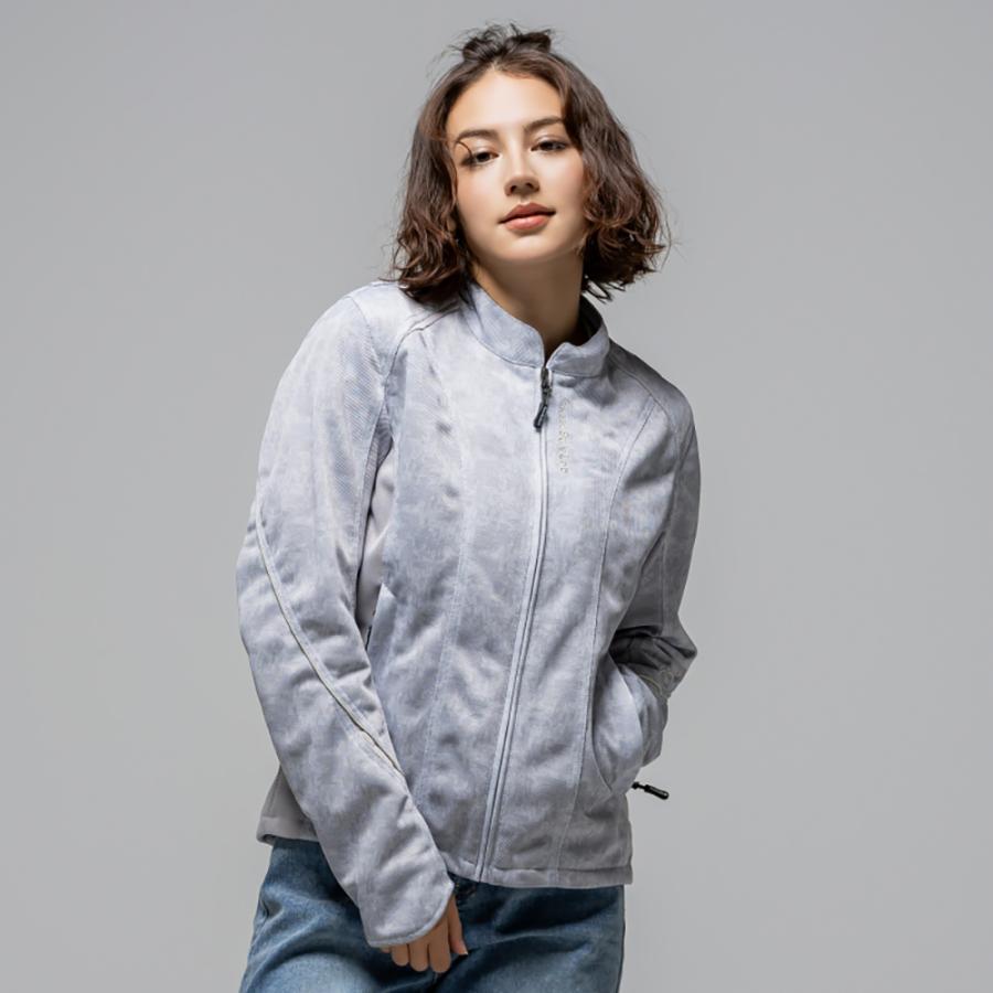 【2026春夏新作】レディース バイク メッシュジャケット 夏用 プロテクター標準装備 胸部メッシュ 通気性 細見え RossoStyleLab M+ L+ 大きいサイズ対応 | Rosso StyleLab | 09