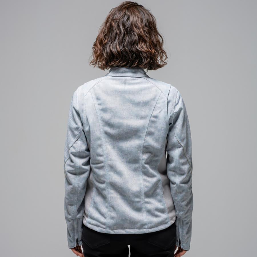 【2026春夏新作】レディース バイク メッシュジャケット 夏用 プロテクター標準装備 胸部メッシュ 通気性 細見え RossoStyleLab M+ L+ 大きいサイズ対応 | Rosso StyleLab | 12