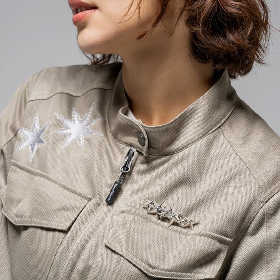 【2026春夏新作】RossoStyleLab レディース バイク メッシュジャケット 夏用 フルメッシュ ミリタリー プロテクター標準装備 女性用 ジャケット 大きいサイズ | Rosso StyleLab | 10