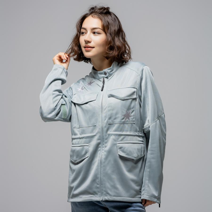 【2026春夏新作】RossoStyleLab レディース バイク メッシュジャケット 夏用 フルメッシュ ミリタリー プロテクター標準装備 女性用 ジャケット 大きいサイズ | Rosso StyleLab | 06
