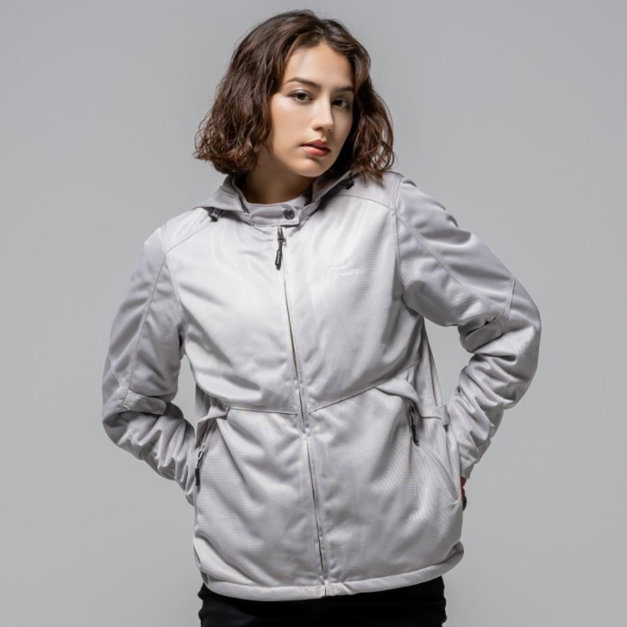 【2026春夏新作】RossoStyleLab レディース バイク メッシュジャケット フード付き 春夏用 防風インナー付き プロテクター標準装備 胸部メッシュ 通気性 女性用 | Rosso StyleLab | 04