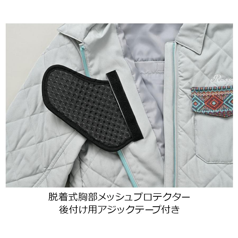 バイクジャケット 秋冬 バイクウェア レディース ブランド キルティング シャツ プロテクター付属  オシャレ かわいい | Rosso StyleLab | 07