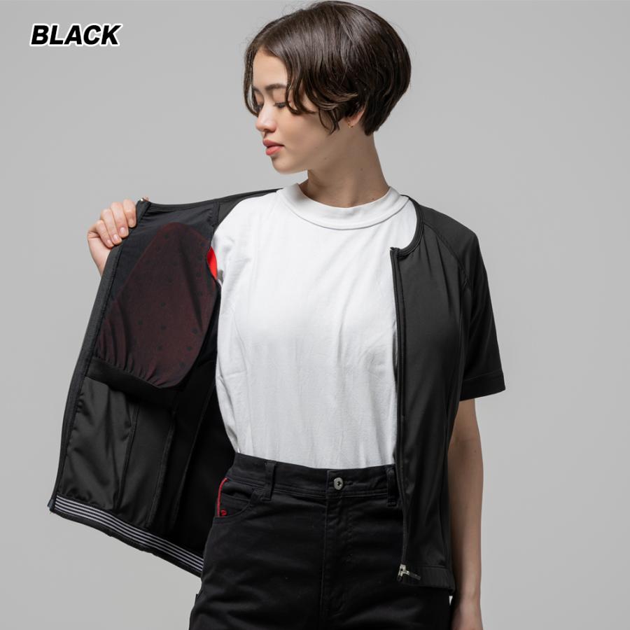 レディース バイク プロテクター インナー CE 胸部 脊椎 肩 半袖 女性用 Rosso StyleLab ROPRO11 プロテクトインナー POi DESIGN 軽量 薄型 バイクウェア 自転車 | Rosso StyleLab | 09
