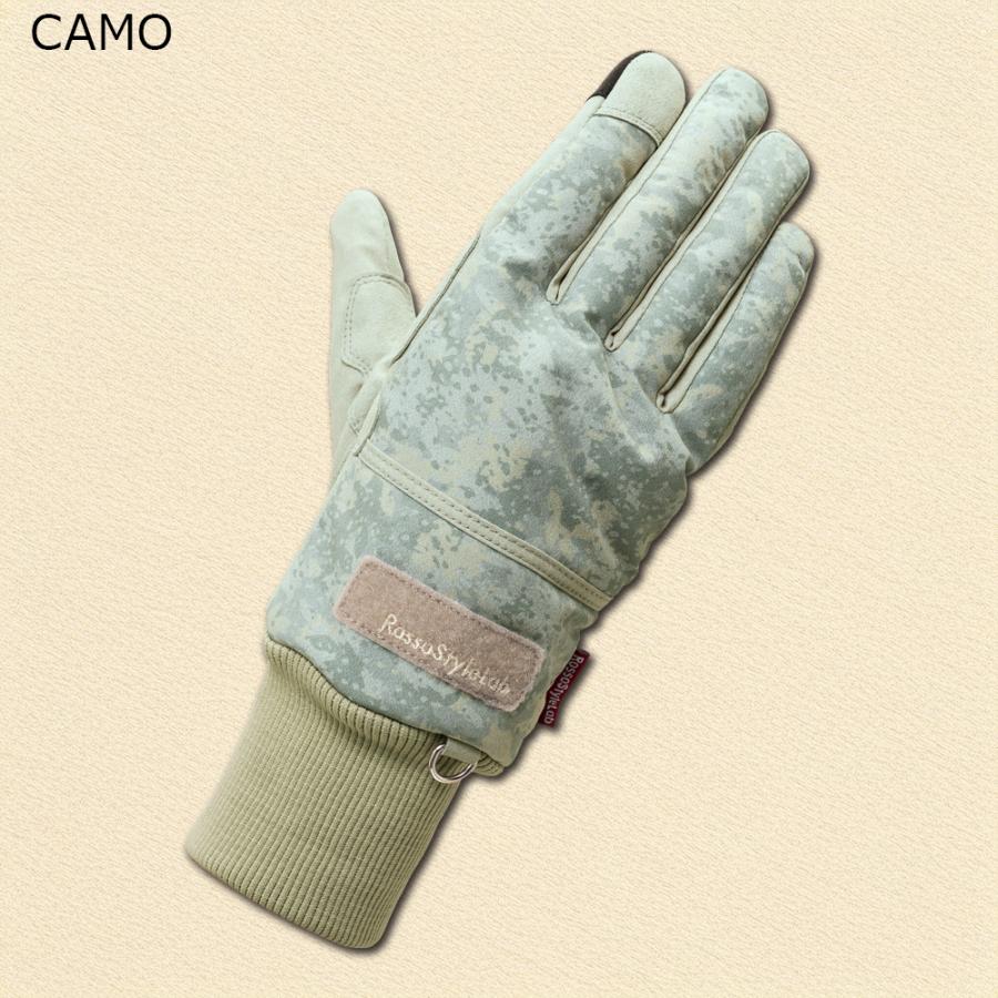 Rosso StyleLab ロッソ スタイルラボ ミリタリー レディース L Rosso StyleLab（ロッソスタイルラボ） レディース バイク グローブ 冬