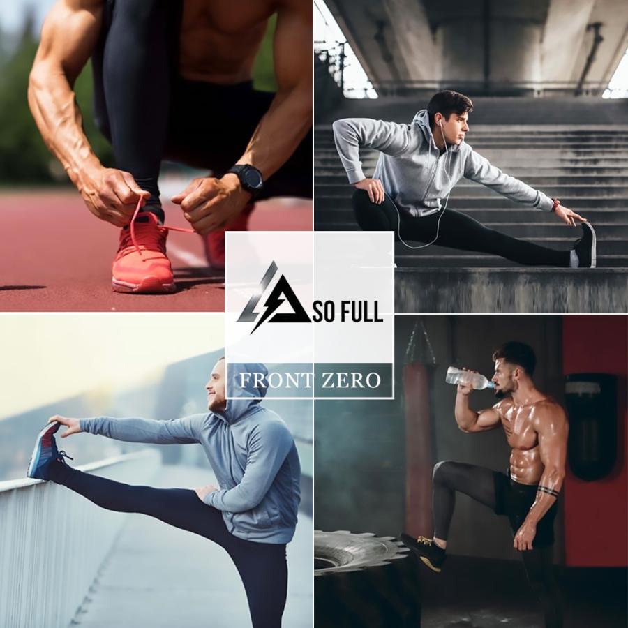 レギンス ストレッチ ランニング  ジム  トレーニング 股間のムレを解消 次世代型  フロントゼロ 吸汗速乾  夏 紫外線対策 UV対策 s22 |  | 10