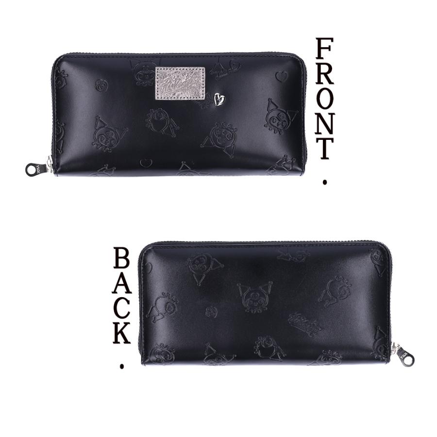 新品 財布 レディース 長財布 ラウンド クロミ サンリオ 公式品 本革 BK！ クロミ KUROMIクロミ財布 Sanrioサンリオキャラクター 本革