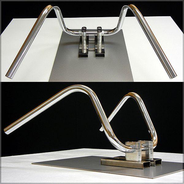 アップハン絞りハンドル 25cm 中型車・大型車バイク用 汎用品 | ブランド登録なし | 01