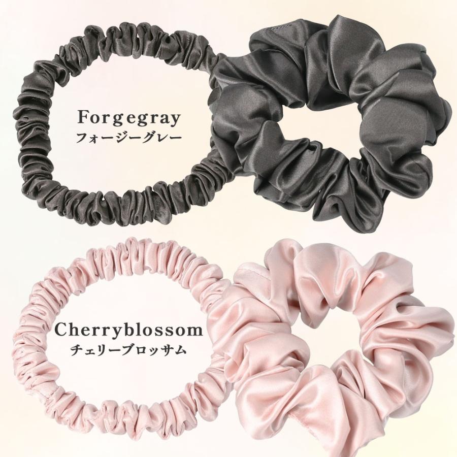 シルクシュシュ ヘアゴム シルク100％ 美髪 レディース 22匁 高級 おしゃれ 大きめ ヘアアクセサリー ヘア飾り |  | 22