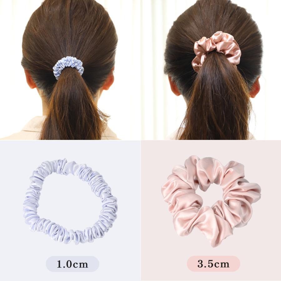 シルクシュシュ ヘアゴム シルク100％ 美髪 レディース 22匁