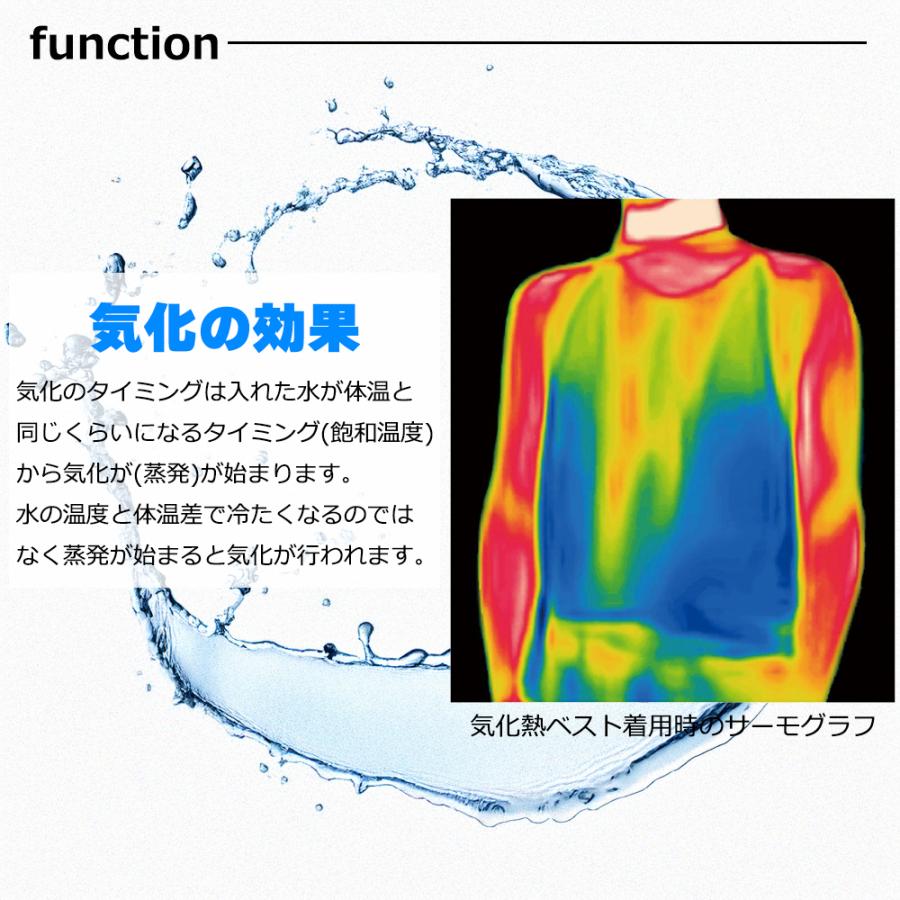 気化熱ベスト 冷却 メッシュ 水冷服 冷たい 夏 暑さ対策 熱中症予防 南海部品 |  | 05