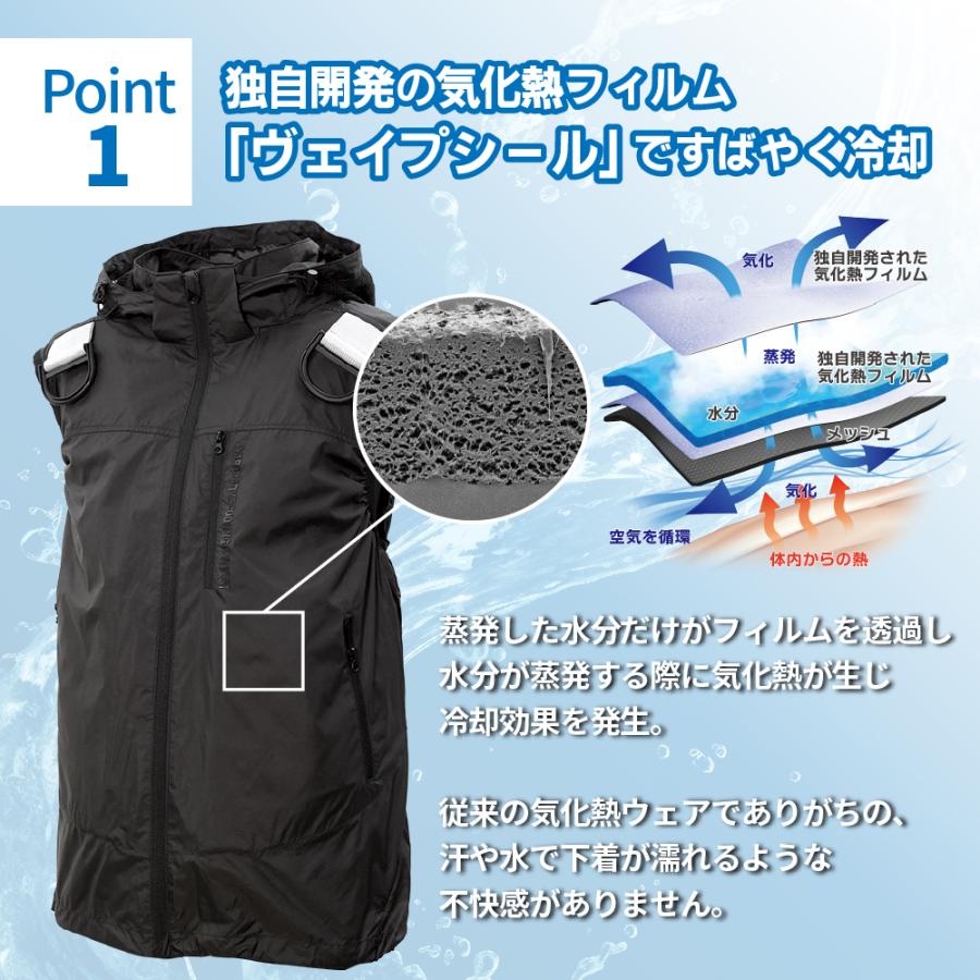 NANKAI（ナンカイ） 気化熱ベスト 冷却 メッシュ SDW-4160 水冷服