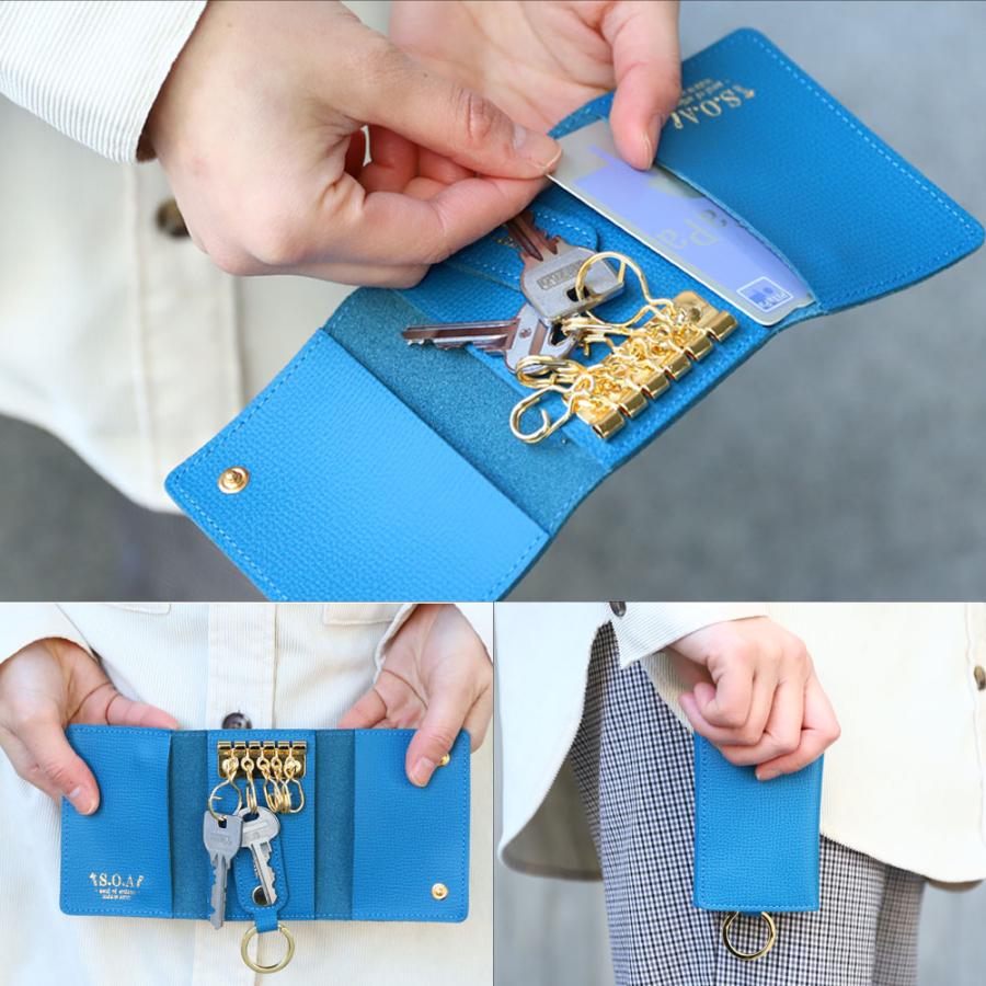 キーケース メンズ レディース  スマートキー 本革 革 カード ICカード コンパクト おしゃれ 人気 ブランド プレゼント ギフト |  | 17