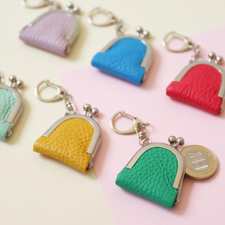 コインケース ミニ ご百縁ホルダー 牛革 がま口 小さい かわいい バッグチャーム ギフト プレゼント ナダヤ |  | 04