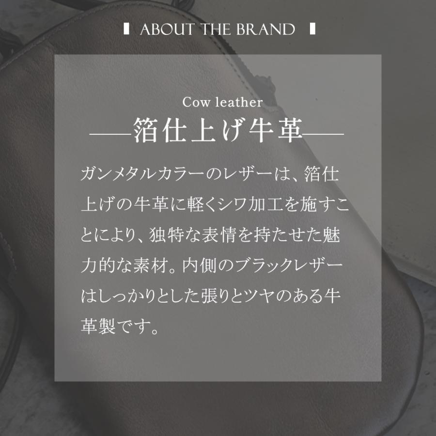 ショルダーポーチ 天然皮革 牛革 スマホポシェット カード入れ レディース 高級 S.O.A Gunmeta ショルダーバッグ |  | 02