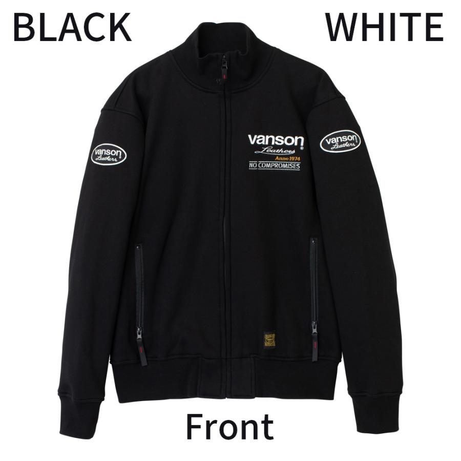 【26秋冬最新モデル】VANSON バンソン スウェットジャケット メンズ 防寒インナー ジップアップ 刺繍 ワッペン バック刺繍 GOOD SPEED SVS2607W 3カラー 5サイズ | VANSON | 04