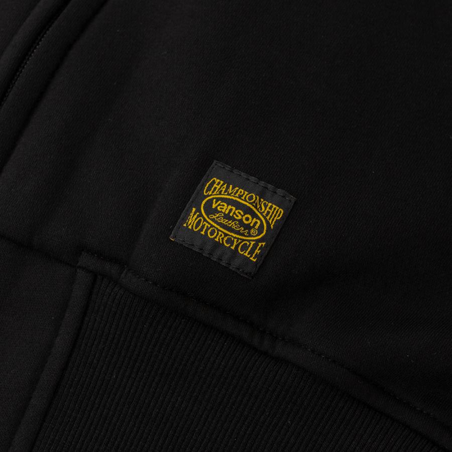 【26秋冬最新モデル】VANSON バンソン スウェットジャケット メンズ 防寒インナー ジップアップ 刺繍 ワッペン バック刺繍 GOOD SPEED SVS2607W 3カラー 5サイズ | VANSON | 16
