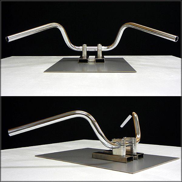 セミ絞りアップハンドル 15cm 中型車・大型車バイク用 汎用品 | ブランド登録なし | 01