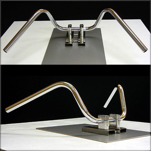 セミ絞りアップハンドル 20cm 中型車・大型車バイク用 汎用品 | ブランド登録なし | 01