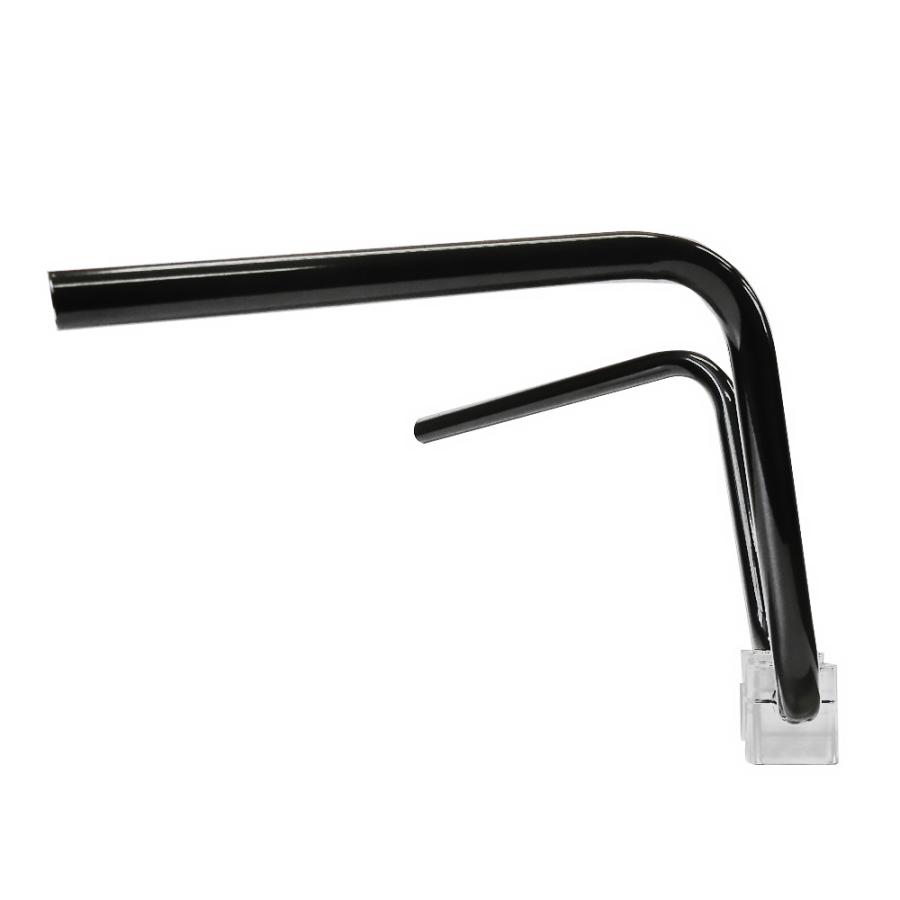 セミ絞りアップハンドル ブラック ハンドル 30cm 中型車・大型車バイク用 汎用品 | ブランド登録なし | 03