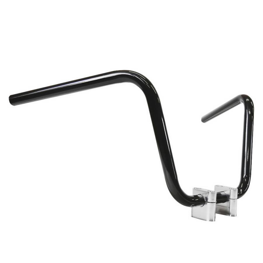 セミ絞りアップハンドル ブラック ハンドル 30cm 中型車・大型車バイク用 汎用品 | ブランド登録なし | 04