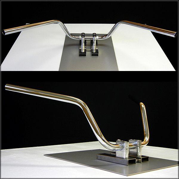 セミ絞鬼ハンドル 15cm 中型車・大型車バイク用 汎用品 | ブランド登録なし | 01