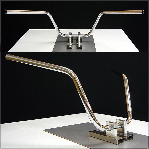 セミ絞鬼ハンドル 20cm 中型車・大型車バイク用 汎用品 | ブランド登録なし | 01