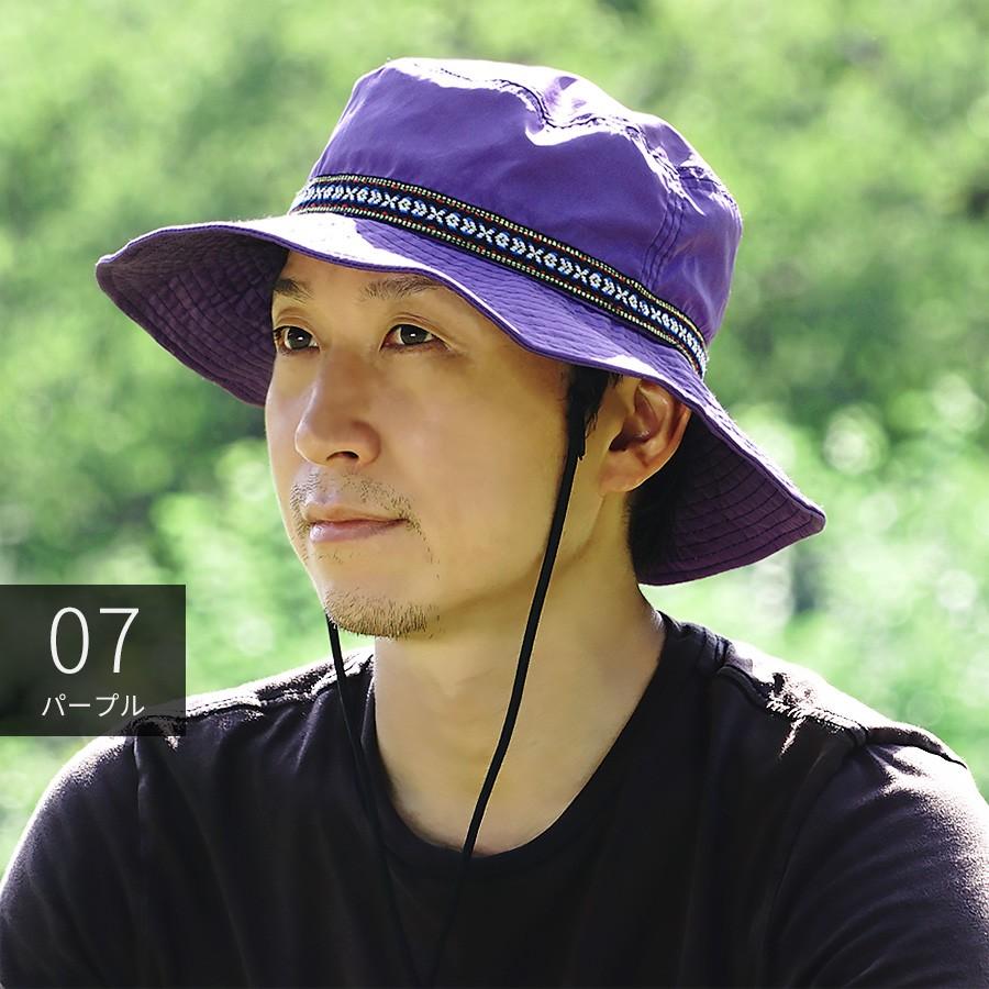ANACHRONORM アウトドアハット ダークパープル 帽子 紫外線カット 熱中症対策グッズ アドベンチャーハット メンズ