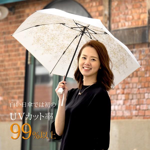 日傘 完全遮光 日本製 折りたたみ 晴雨兼用 クリスタル 熱中症対策 UV