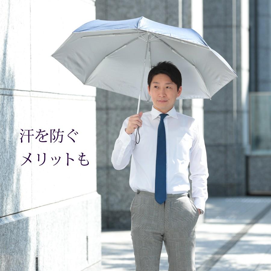 日傘 晴雨兼用 メンズ  UV対策 折りたたみ UVION ユヴィオン 60cm 無地 超軽量 遮光 遮熱 3色 UVカット率99％以上 汗対策 |  | 02