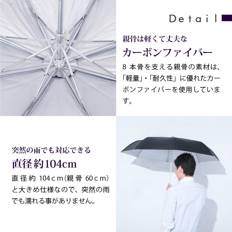 日傘 晴雨兼用 メンズ  UV対策 折りたたみ UVION ユヴィオン 60cm 無地 超軽量 遮光 遮熱 3色 UVカット率99％以上 汗対策 |  | 05