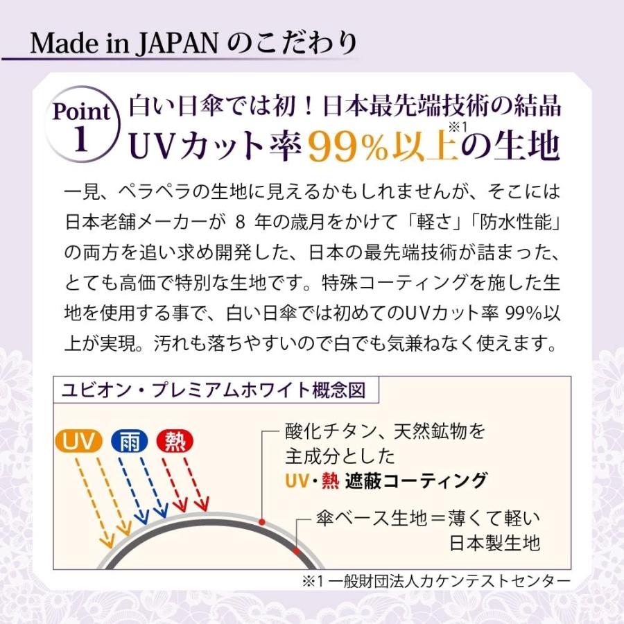 傘 レディース オシャレ 梅雨 日傘 折りたたみ レディース 完全遮光 熱中症対策グッズ 日本製 超軽量 UVカット 遮熱 ギフト プレゼント | UVION | 07
