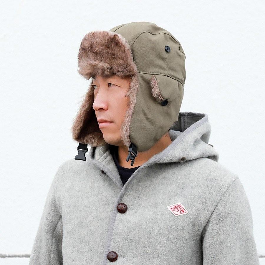 帽子 キャップ メンズ 男性用 防寒 飛行帽 耳当て付き帽子 フライトキャップ パイロットキャップ キャンバス ファー付き 58cm 男女兼用品 全4色 秋冬 |  | 02