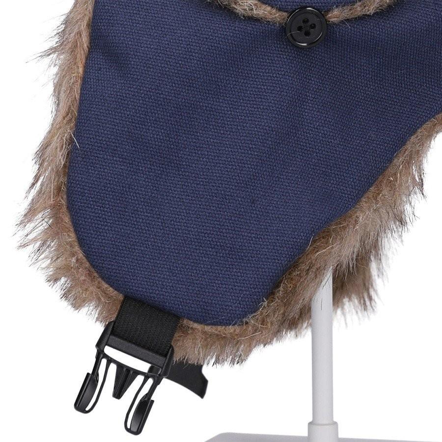 帽子 キャップ メンズ 男性用 防寒 飛行帽 耳当て付き帽子 フライトキャップ パイロットキャップ キャンバス ファー付き 58cm 男女兼用品 全4色 秋冬 |  | 07