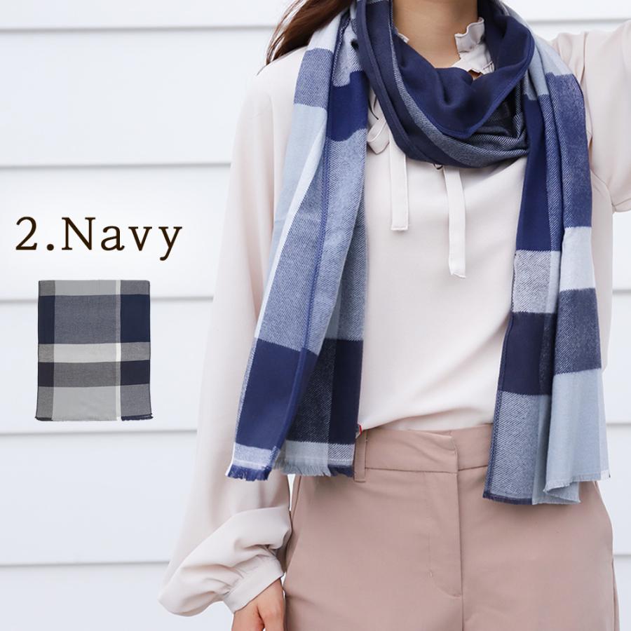 マフラー レディース チェック ブランド 今治 やわらか あったか ストール 秋冬 かわいい 上質 CS | 今治タオル | 08