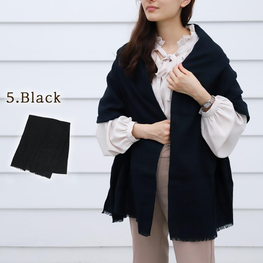 ストール 大判 レディース 厚手 無地 ポケット付 秋冬 軽い スマホ 防寒 CS |  | 10