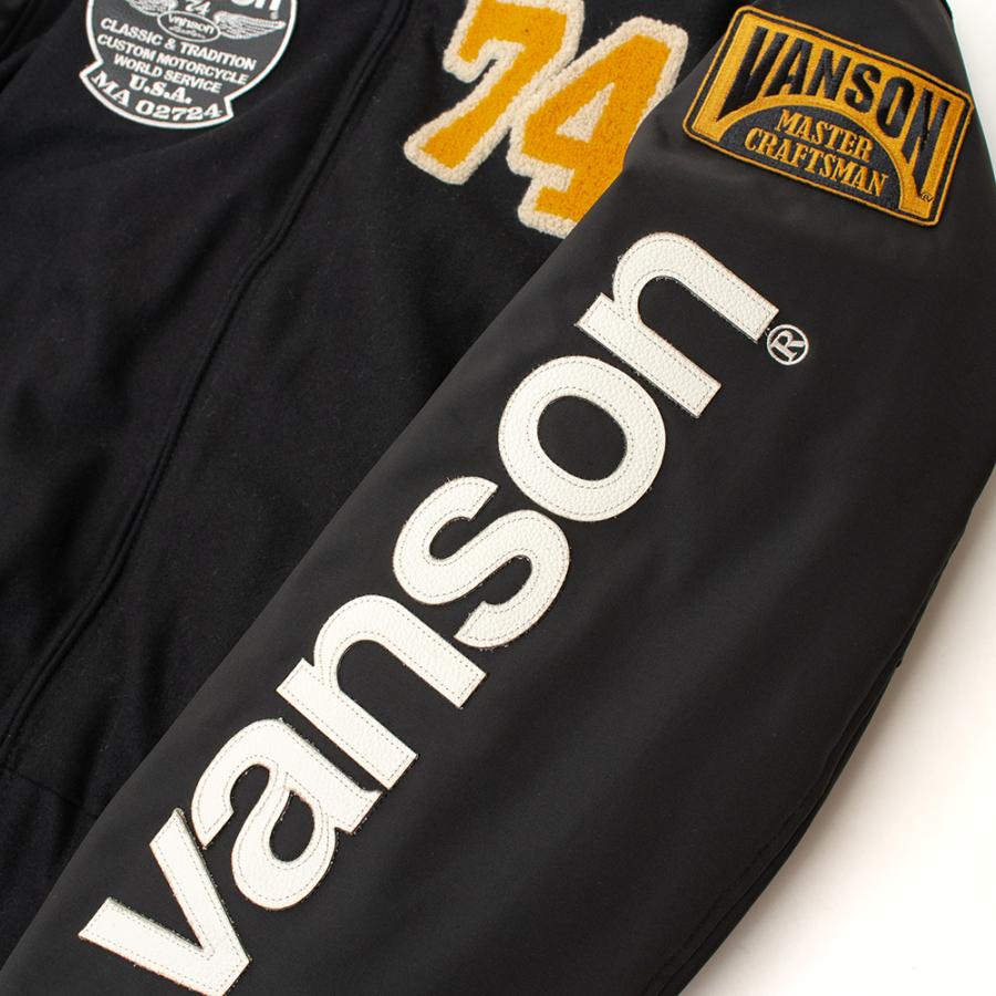 【26秋冬最新モデル】VANSON バンソン VS26107W アワードジャケット メンズ バイクジャケット スタジャン メルトン 綿 防風 防寒 撥水 透湿防水 3カラー 5サイズ | VANSON | 13
