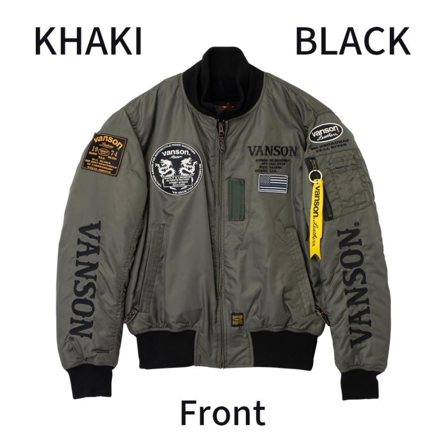 バイクウェア MA-1 ナイロンジャケット 防寒 VANSON VANSON（バンソン） 【26秋冬最新モデル】VANSON VS26108W MA-1