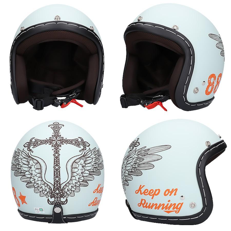 バイク ヘルメット ジェット ジェットヘルメット 軽量 族ヘル メンズ レディース ビンテージ クロス SG規格品 ネオビンテージ VT-11 バイク |  | 05