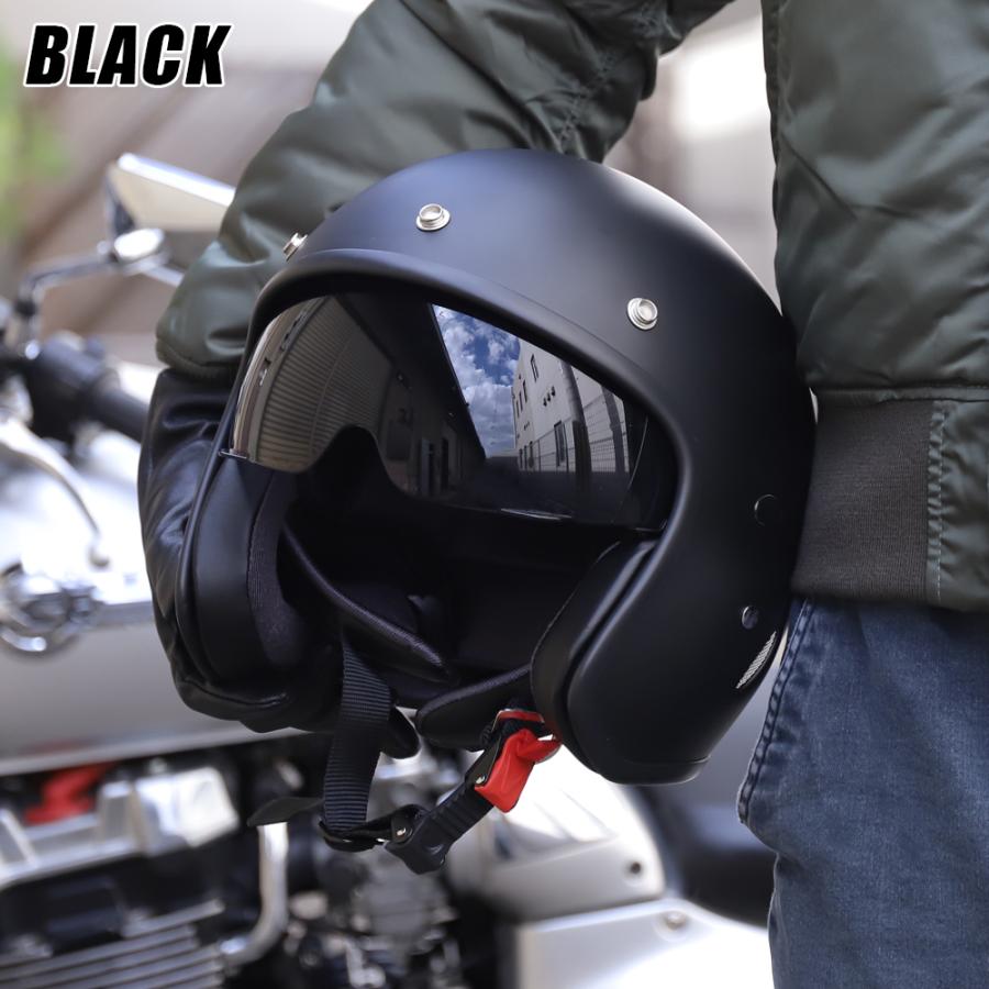 パイロットタイプ ジェットヘルメット NEO VINTAGE VT-12 Freeサイズ (頭囲:57cm〜60cm) ラチェット式 3色 バイク メンズ レディース 全排気量対応 SG規格 | ブランド登録なし | 16