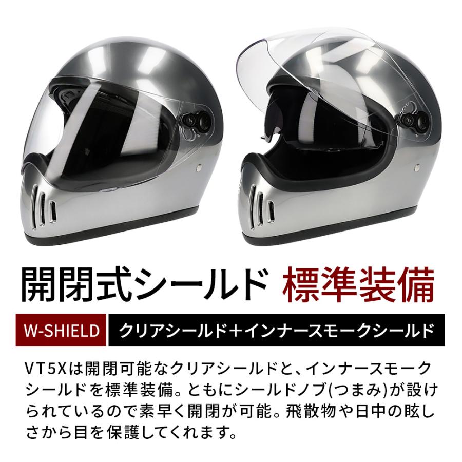 NEO VINTAGE SERIES VT-5X 3カラー FREEサイズ(57-60cm未満) フルフェイスヘルメット インナーシールド付き メンズ レディース 兼用品 SG規格 全排気量対応 | ブランド登録なし | 09
