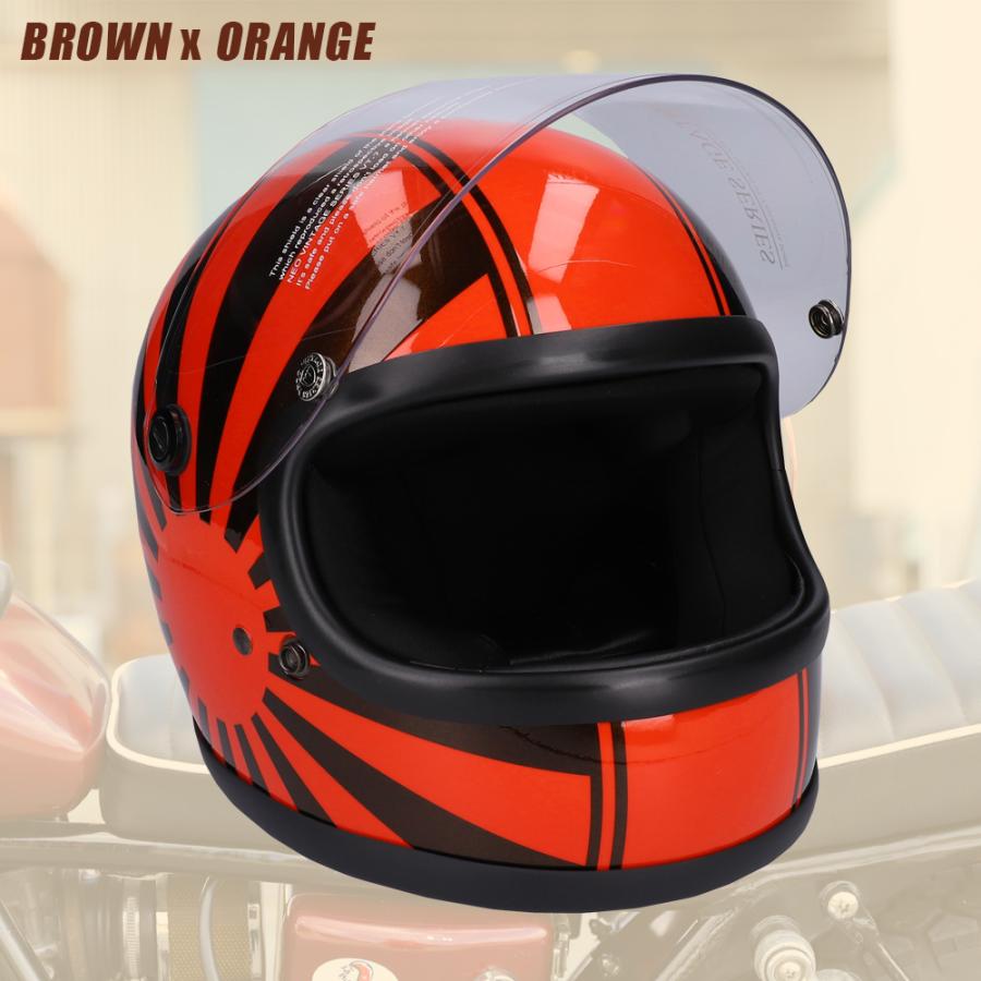 バイク ヘルメット フルフェイス ヘルメット 旧車會 日章 グラフィックモデル ツーリング |  | 05