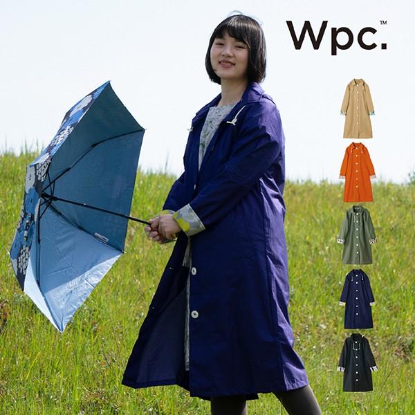 レインコート 自転車 レディース ワークコート WPC 5色 FREEサイズ 女性 雨 かっぱ  アウトドア キャンプ 登山 北欧柄 便利 野外 | 